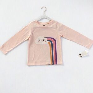 NWT Tea Collection Radiant Rainbow Graphic Long Sleeve Shirt